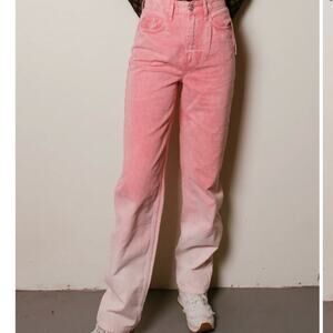 Urban Outfitters BDG Recycled High-Waisted Baggy Jean in Ombre Pink